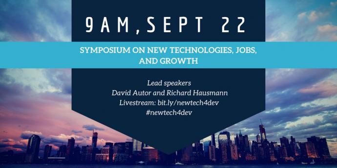 Symposium on New Technologies, Jobs, Growth and Development
